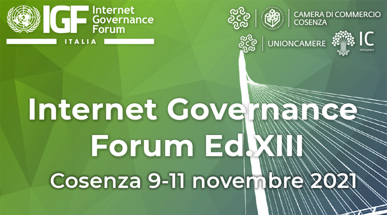 XIII Edizione Internet Governance Forum - 9, 10 e 11 novembre